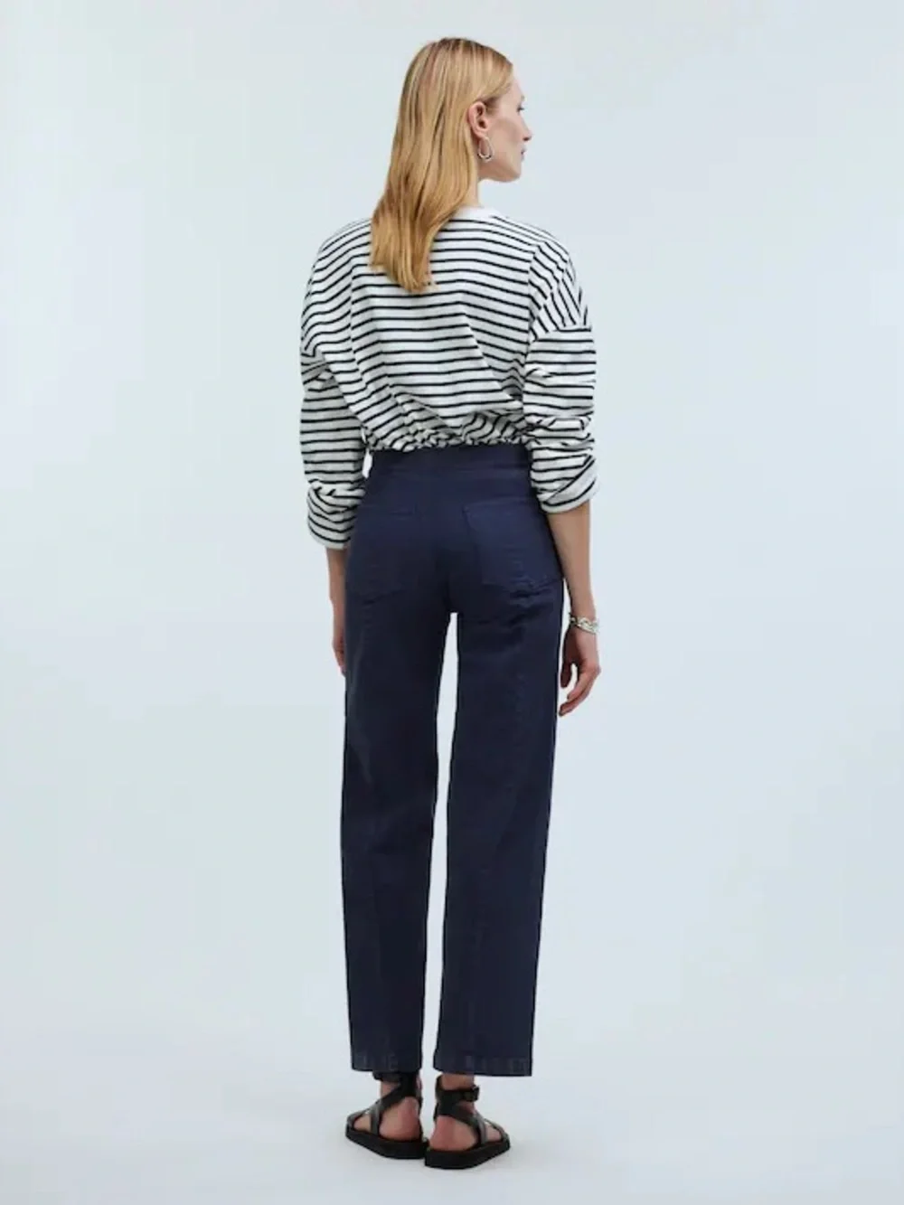 Madewell Emmett Wide Leg Crop Pant - Picture 4 of 8